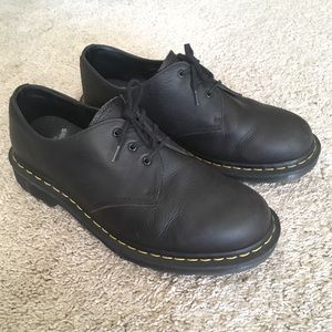 Black Doc Martens 1461 Made in England Oxford shoes. US size 10. Lightly worn.